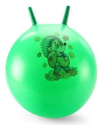 

CLASTIK Kids Bouncing Inflatable Hopping Ball Sit and Jump and Bounce - small Size 45 cms, Assorted colours (As per availability)(Green)