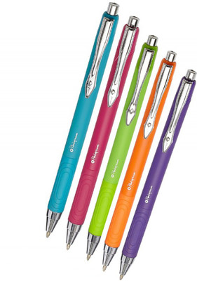 

platignum Tixx (Coloured Refill) Refillable Assorted Colour Ball Pen(Pack of 5)