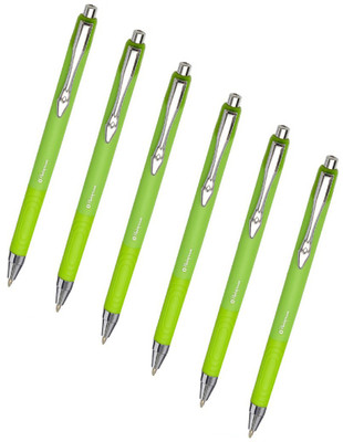 

platignum Tixx (Green Ink) Refillable Green Ball Pen(Pack of 6)