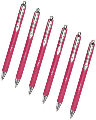 

platignum Tixx (Pink Ink) Refillable Pink Ball Pen(Pack of 6)
