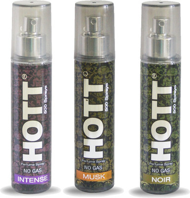 

HOTT Set of 3 Intense, Musk & Noir Perfume for Men - 60 ML No Gas & Long Lasting Pocket Perfume Perfume - 60 ml(For Men)