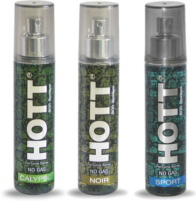 

HOTT Set of 3 Noir, Sport & Calypso Perfume for Men - 60 ML No Gas & Long Lasting Pocket Perfume Perfume - 60 ml(For Men)