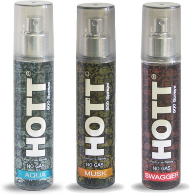 

HOTT Set of 3 Aqua, Musk & Swagger Perfume for Men - 60 ML No Gas & Long Lasting Pocket Perfume Perfume - 60 ml(For Men)