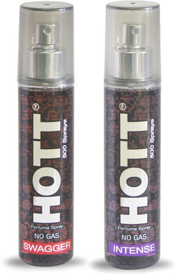 

HOTT Set of 2 Swagger & Intense Perfume for Men - 60ml No Gas & Long Lasting Pocket Perfume Perfume - 60 ml(For Men)
