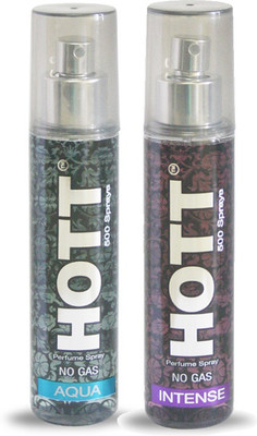 

HOTT Set of 2 Aqua & Intense Perfume for Men - 60ml No Gas & Long Lasting Pocket Perfume Perfume - 60 ml(For Men)
