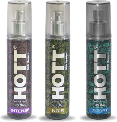 

HOTT Set of 3 Intense, Sport & Noir Perfume for Men - 60 ML No Gas & Long Lasting Pocket Perfume Perfume - 60 ml(For Men)