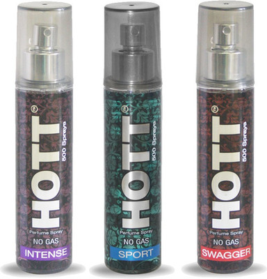

HOTT Set of 3 Intense, Swagger & Sport Perfume for Men - 60 ML No Gas & Long Lasting Pocket Perfume Perfume - 60 ml(For Men)