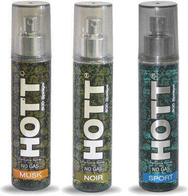 

HOTT Set of 3 Musk, Noir & Sport Perfume for Men - 60 ML No Gas & Long Lasting Pocket Perfume Perfume - 60 ml(For Men)
