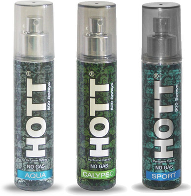 

HOTT Set of 3 Aqua, Sport & Calypso Perfume for Men - 60 ML No Gas & Long Lasting Pocket Perfume Perfume - 60 ml(For Men)