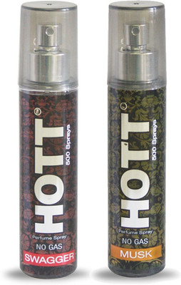 

HOTT Set of 2 Musk & Swagger Perfume for Men - 60ml No Gas & Long Lasting Pocket Perfume Perfume - 60 ml(For Men)