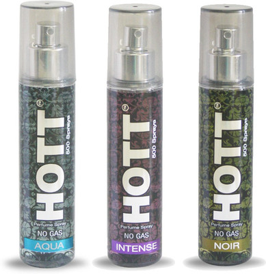 

HOTT Set of 3 Aqua, Noir & Intense Perfume for Men - 60 ML No Gas & Long Lasting Pocket Perfume Perfume - 60 ml(For Men)