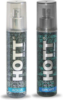 

HOTT Set of 2 Aqua & Sport Perfume for Men - 60ml No Gas & Long Lasting Pocket Perfume Perfume - 60 ml(For Men)