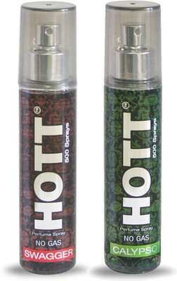 

HOTT Set of 2 Swagger & Calypso Perfume for Men - 60ml No Gas & Long Lasting Pocket Perfume Perfume - 60 ml(For Men)