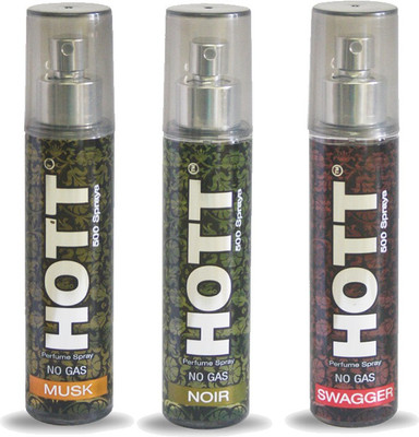 

HOTT Set of 3 Musk, Noir & Swagger Perfume for Men - 60 ML No Gas & Long Lasting Pocket Perfume Perfume - 60 ml(For Men)