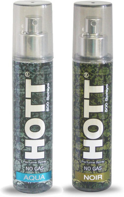

HOTT Set of 2 Aqua & Noir Perfume for Men - 60ml No Gas & Long Lasting Pocket Perfume Perfume - 60 ml(For Men)