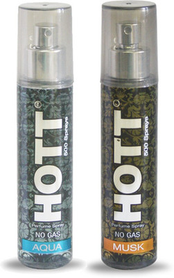 

HOTT Set of 2 Aqua & Musk Perfume for Men - 60ml No Gas & Long Lasting Pocket Perfume Perfume - 60 ml(For Men)