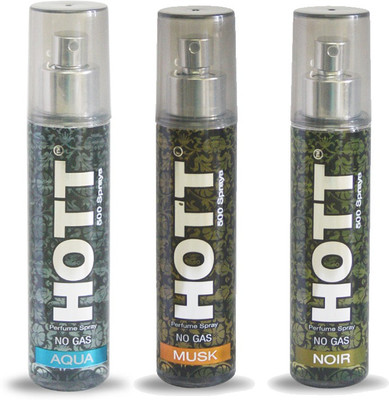 

HOTT Set of 3 Aqua, Musk & Noir Perfume for Men - 60 ML No Gas & Long Lasting Pocket Perfume Perfume - 60 ml(For Men)