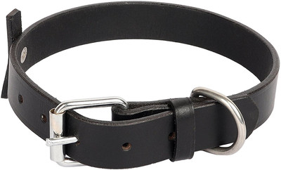 

Sri SRI High Quality Durable Comfortable & Adjustable Genuine Leather For Dogs (Black) Embellished Dog Collar Charm(Black, Other)