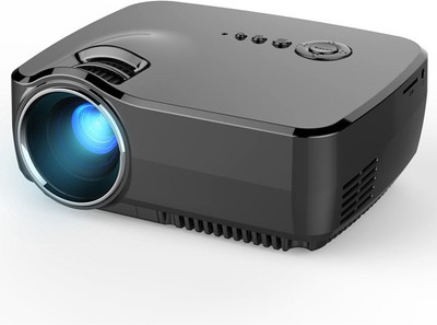 

ViviBright GP70 1200 Lumens with SD HDMI USB Port 1080P 800 lm LED Corded Portable Projector(Black)