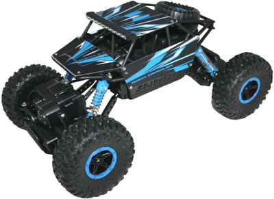 

Zest 4 Toyz 1:18 Remote Control Rock Through Sports Car Truck 4WD Rally Rough and Tough Toy, Blue(Blue)