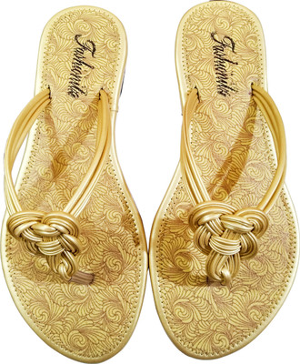 

Fashionitz Women Gold Flats