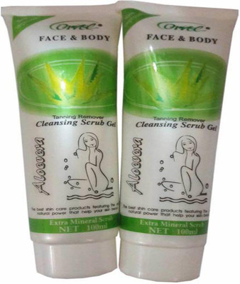 

Orvel Aloe Vera Tanning Remover Gel Scrub (Pack of 2) Scrub (200 ml) Scrub(200 ml)
