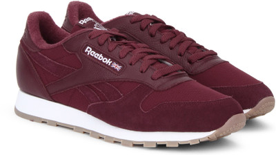 

REEBOK CL LEATHER ESTL Sneakers For Men(Maroon, Urban maroon/white