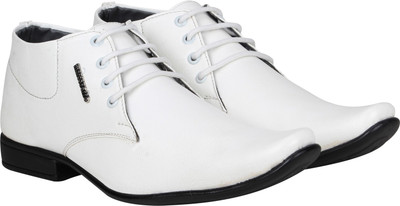 

Marco Ferro Long Half Ankle Formal Lace Up Shoes For Men Lace Up For Men(White