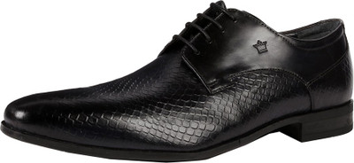 

Louis Philippe Louis Philippe Navy Lace Up Shoes Lace Up For Men(Black