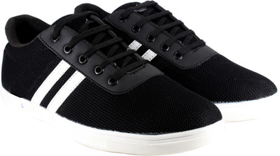 

LeatherKraft Sporty Sneakers For Men(Black