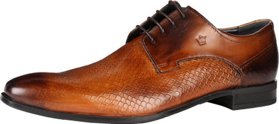Louis Philippe Louis Philippe Tan Formal Shoes Lace Up For Men(Brown, Tan