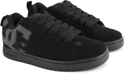 

DC Sneakers For Men(Black, Black destroy wash
