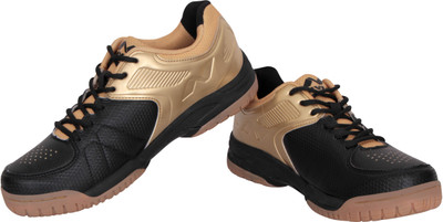 

Nivia Zeal Tennis Shoes For Men(Gold, Black, Golden::black