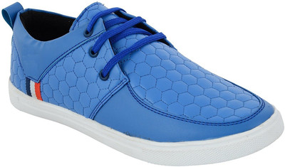 

LeatherKraft Royal Blue Color Sneakers For Men(Blue