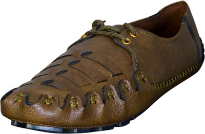 

Johnnie Boy Latest design driving moccasins loafers Casuals For Men(Brown, Olive