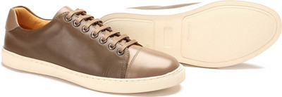

Drish Lightweight Leather Sneakers For Men(Tan