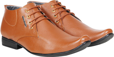 

Marco Ferro Long Half Ankle Formal Lace Up Shoes For Men Lace Up For Men(Tan