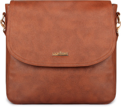 

The Clownfish Women Tan Leatherette Sling Bag
