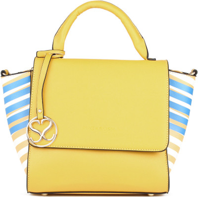 

SUGARUSH Women Casual Yellow PU Sling Bag