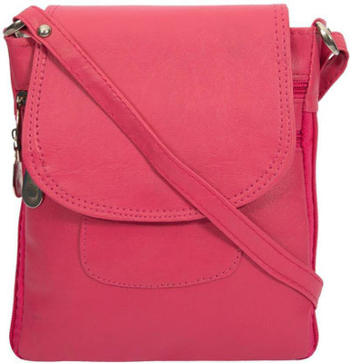 

INF Women Pink PU Sling Bag
