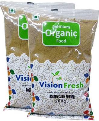 

Vision Fresh Organic Cumin Powder Roasted (Jeera Powder) 400 Gram - Pack of 2 (200 Gram Each)(2 x 200 g)