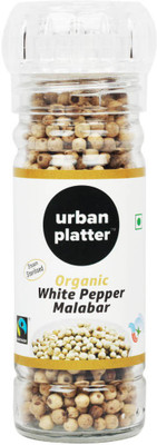 

Urban Platter Malabar Organic Whole White Pepper [Grinder Bottle, Fairtrade & USDA Certified](60 g)