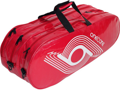 

One O One Xhale Collection Triple Red & White - Racket Bag (badminton / tennis)(Red, Kit Bag)