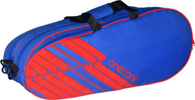 

One O One Lines Collection Triple Blue & Red - Racket Bag (badminton / tennis) Racket Bag (badminton / tennis)(Blue, Kit Bag)