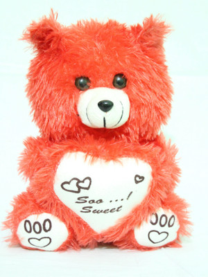 

kabir toys Red small soft teddy - 23 cm(red)