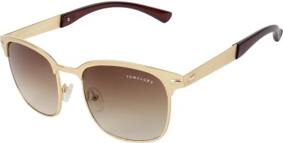 Flipkart - TOMCLUES Clubmaster Sunglasses(For Boys & Girls, Brown)