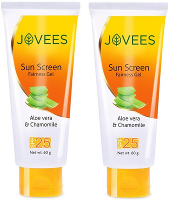 

Jovees AloeVera & Chamomile Sunscreen - SPF 25 PA+ - SPF 25 PA+(120 g)