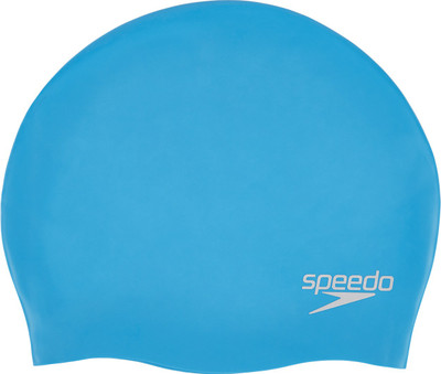 

Speedo Unisex-adult Plain Moulded Silicone Swimming Cap(Blue, Pack of 1), Windsor blue