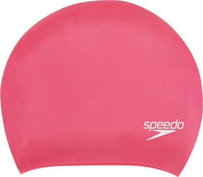 

Speedo Hair Swimcap Swimming Cap(Pink, Pack of 1), Multicolor