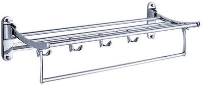 FORTUNE Stainless Steel Folding Towel Rack (24 Inch) 24 inch 1 Bar Towel Rod(Steel Pack of 1)